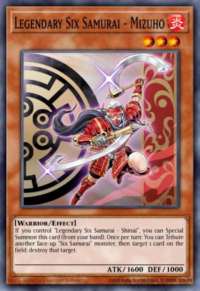 Legendary Six Samurai - Mizuho Super Rare SPWA-EN045 Spirit Warriors Yugioh card