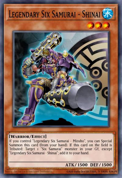 Legendary Six Samurai - Shinai Super Rare SPWA-EN044 Spirit Warriors Yugioh card
