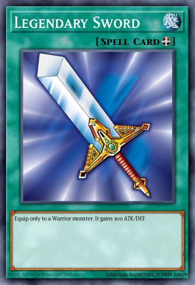 Legendary Sword Short Print LOB-040 Legend of Blue Eyes White Dragon Yugioh card