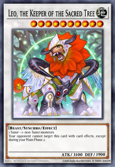 Leo the Keeper of the Sacred Tree Super Rare AP07-EN008 Astral Pack Seven Yugioh card