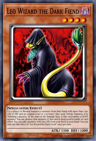 Leo Wizard the Dark Fiend Common DUAD-EN027 Duelists Advance Yugioh card