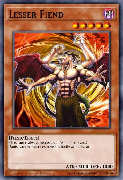 Lesser Fiend Common DB2-EN126 Dark Beginning 2 Yugioh card