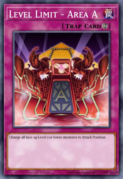 Level Limit - Area A Super Rare AP07-EN013 Astral Pack Seven Yugioh card