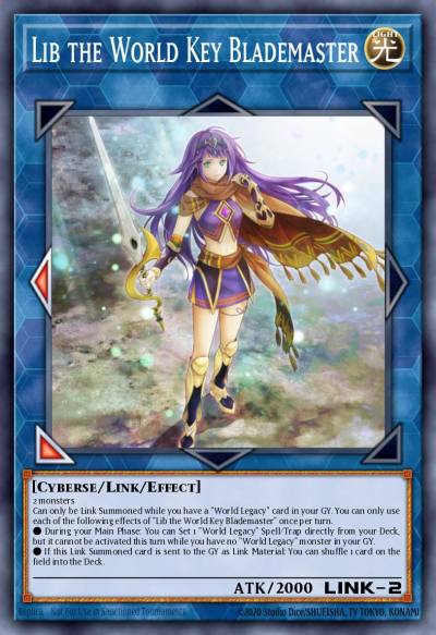 Lib the World Key Blademaster Secret Rare BLMM-EN159 Battles of Legend Monster Mayhem Yugioh card