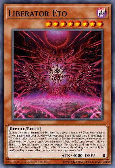 Liberator Eto Quarter Century Secret Rare SUDA-EN023 Supreme Darkness Yugioh card