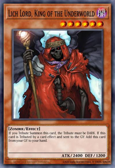 Lich Lord King of the Underworld Secret Rare FOTB-EN062 Force of the Breaker Yugioh card