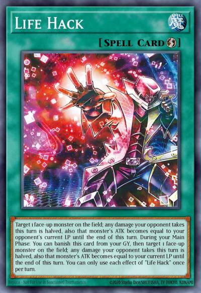 Life Hack Ultra Rare BLTR-EN041 Battles of Legend Terminal Revenge Yugioh card