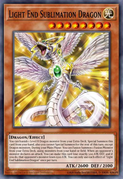 Light End Sublimation Dragon Ultra Rare MP25-EN211 2025 Mega-Pack Tin Yugioh card