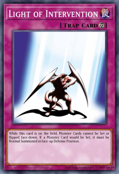 Light of Intervention Common DB1-EN084 Dark Beginning 1 Yugioh card