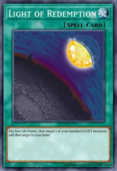 Light of Redemption Common SDCR-EN027 Cyber Dragon Revolution Structure Deck Yugioh card