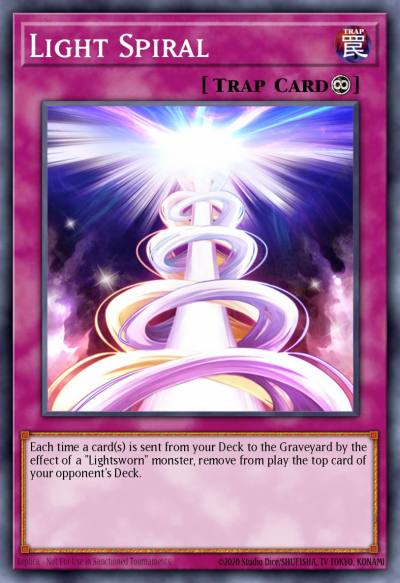 Light Spiral Common LODT-EN070 Light of Destruction Yugioh card