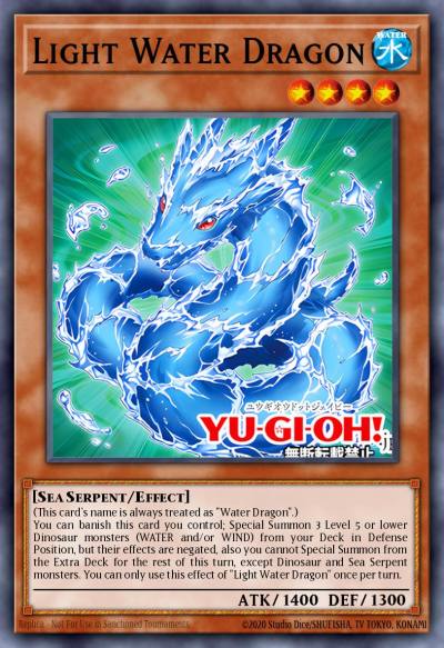 Light Water Dragon Rare MZMU-EN031 Maze of Muertos Yugioh card