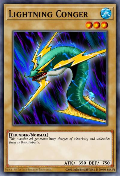 Lightning Conger Common LON-060 Labyrinth of Nightmare Yugioh card