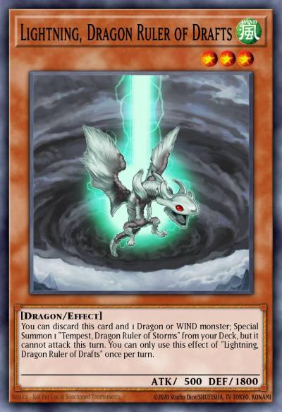 Lightning Dragon Ruler of Drafts Secret Rare BLMM-EN124 Battles of Legend Monster Mayhem Yugioh card