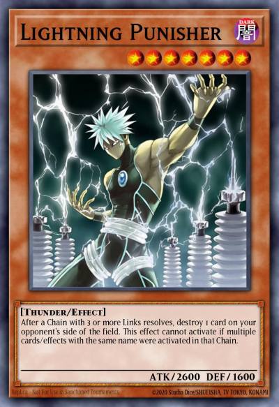 Lightning Punisher Rare CDIP-EN026 Cyberdark Impact Yugioh card
