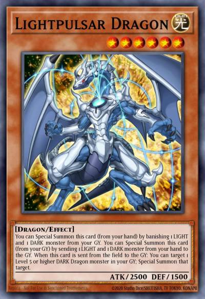Lightpulsar Dragon Ultra Rare SDDC-EN001 Dragons Collide Structure Deck Yugioh card