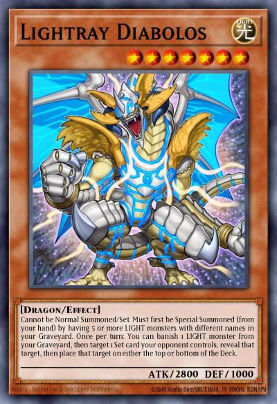Lightray Diabolos Rare GAOV-EN035 Galactic Overlord Yugioh card