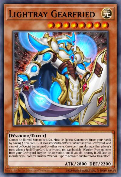 Lightray Gearfried Rare GAOV-EN034 Galactic Overlord Yugioh card