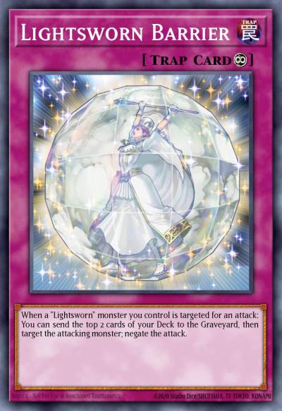 Lightsworn Barrier Common SDLI-EN031 Realm of Light Structure Deck Yugioh card