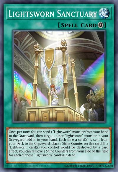 Lightsworn Sanctuary Ultra Rare SDLI-EN024 Realm of Light Structure Deck Yugioh card