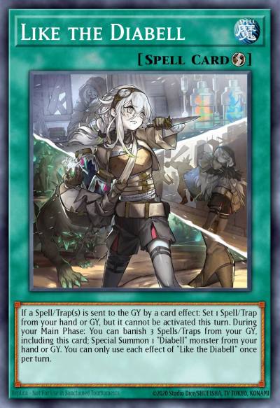 Like the Diabell Common SUDA-EN057 Supreme Darkness Yugioh card