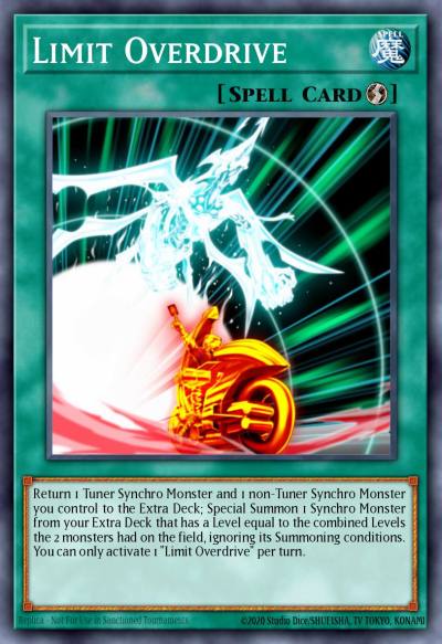 Limit Overdrive Common SDSE-EN025 Synchron Extreme Structure Deck Yugioh card