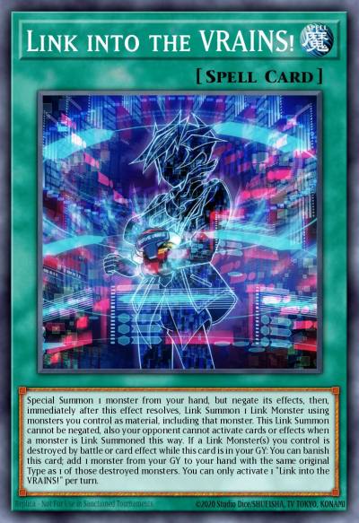 Link into the VRAINS Prismatic Secret Rare MP22-EN271 2022 Tin of the Pharaohs Gods Yugioh card