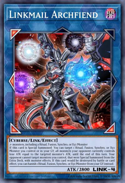 Linkmail Archfiend Rare MP20-EN125 2020 Tin of Lost Memories Mega Pack Yugioh card