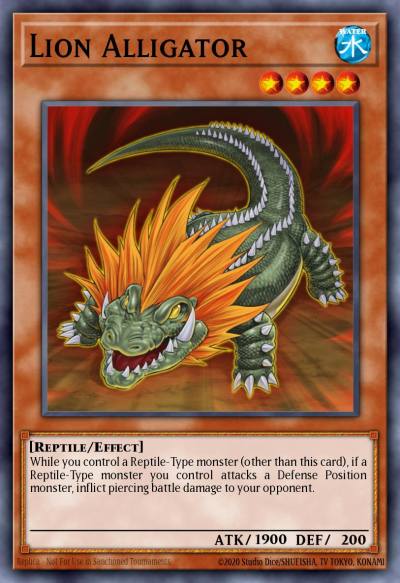 Lion Alligator Rare BP03-EN089 Battle Pack 3 Monster League Yugioh card