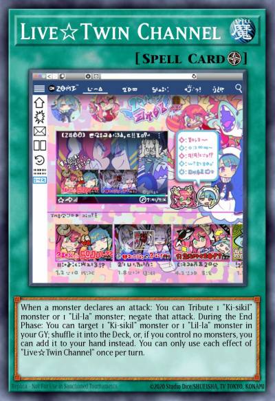 Live☆Twin Channel Rare GEIM-EN019 Genesis Impact Yugioh card