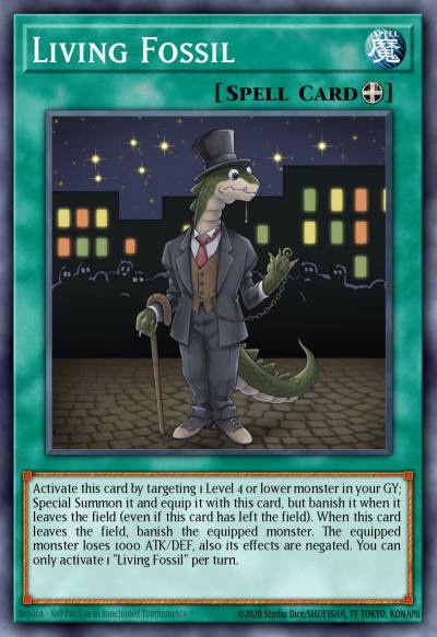 Living Fossil Common BLC1-EN104 Battles of Legend Chapter 1 Yugioh card