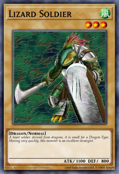 Lizard Soldier Common LOD-038 Legacy of Darkness Yugioh card
