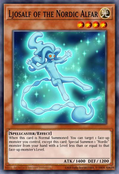 Ljosalf of the Nordic Alfar Common LC5D-EN181 Legendary Collection 5Ds Mega Pack Yugioh card