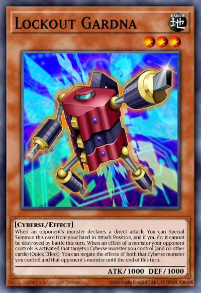Lockout Gardna Common MP18-EN170 2018 Mega-Tin Mega Pack Yugioh card