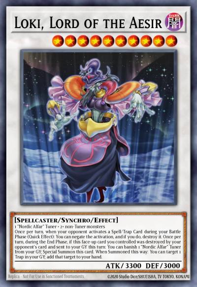 Loki Lord of the Aesir Secret Rare LC5D-EN190 Legendary Collection 5Ds Mega Pack Yugioh card