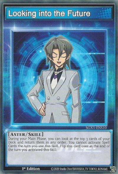 Looking into the Future Common SGX1-ENS10 Speed Duel GX Duel Academy Box Yugioh card