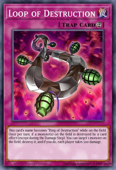 Loop of Destruction Ultra Rare LC06-EN005 Legendary Collection Kaiba Yugioh card