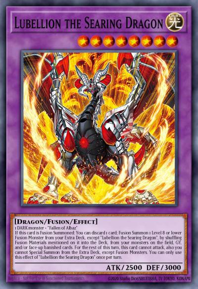 Lubellion the Searing Dragon Quarter Century Secret Rare BLTR-EN115 Battles of Legend Terminal Revenge Yugioh card