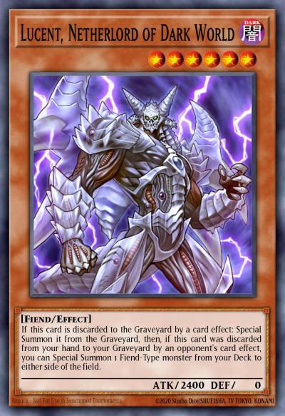 Lucent Netherlord of Dark World Super Rare PRIO-EN031 Primal Origin Yugioh card