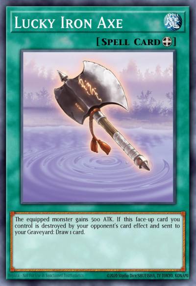 Lucky Iron Axe Rare FOTB-EN037 Force of the Breaker Yugioh card