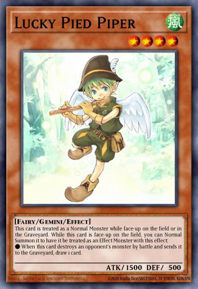 Lucky Pied Piper Super Rare TAEV-EN021 Tactical Evolution Yugioh card