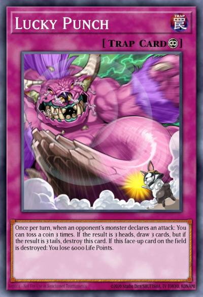 Lucky Punch Short Print REDU-EN080 Return of the Duelist Yugioh card