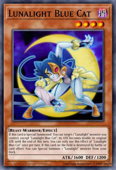 Lunalight Blue Cat Common LED4-EN050 Legendary Duelists Sisters of the Rose Yugioh card