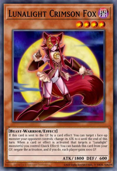 Lunalight Crimson Fox Common MP18-EN163 2018 Mega-Tin Mega Pack Yugioh card