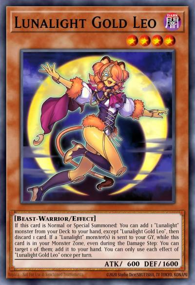 Lunalight Gold Leo Secret Rare DUAD-EN005 Duelists Advance Yugioh card