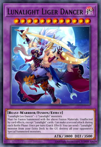 Lunalight Liger Dancer Super Rare DUAD-EN030 Duelists Advance Yugioh card