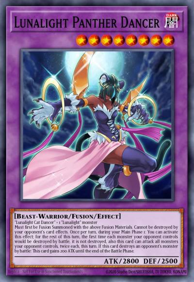 Lunalight Panther Dancer Common LED4-EN053 Legendary Duelists Sisters of the Rose Yugioh card