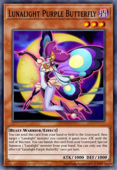 Lunalight Purple Butterfly Common SHVI-EN009 Shining Victories Yugioh card