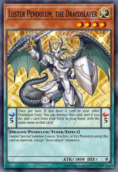 Luster Pendulum the Dracoslayer Rare ANGU-EN045 Ancient Guardians Yugioh card