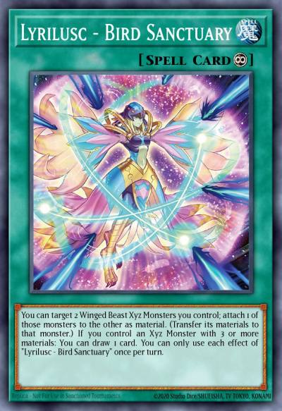 Lyrilusc - Bird Sanctuary Super Rare LED8-EN040 Legendary Duelists Synchro Storm Yugioh card